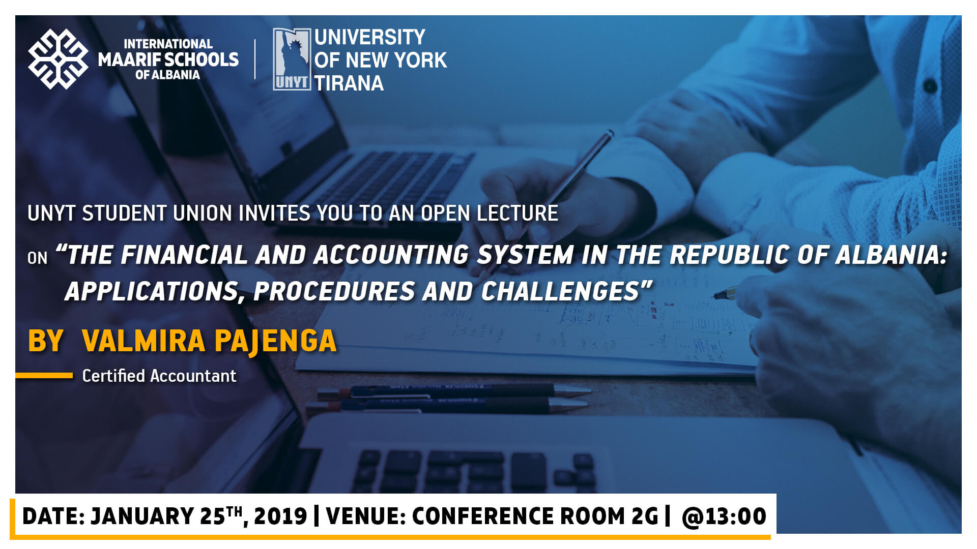 Open Lecture – “The Financial and Accounting System in the Republic of Albania: applications, procedures and challenges” by Valmira Pajenga