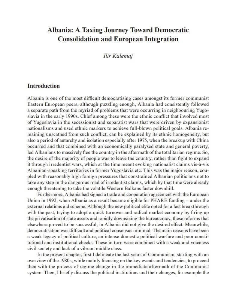 “Political History of the Balkans (1989–2018)” – Ilir Kalemaj, PhD